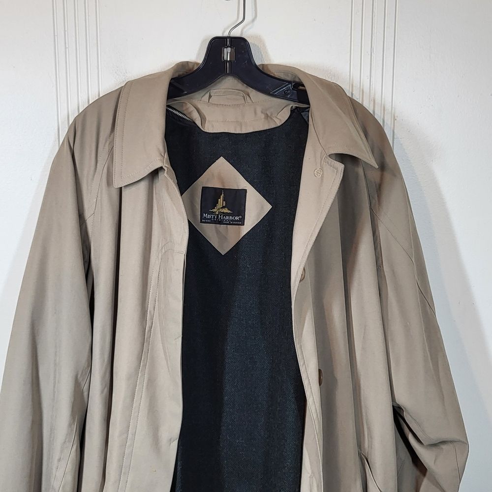 Long Women's Trench Coat in Light Taupe - Picture 10 of 14
